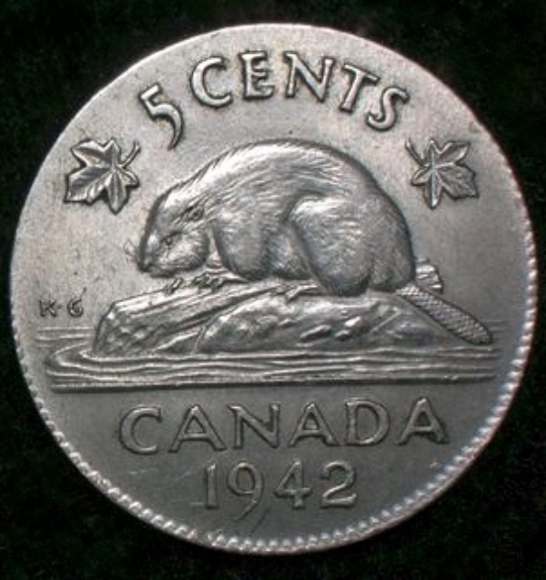 Canada-1942-Five-Cent-Neither-Nickel-Or-Tombac